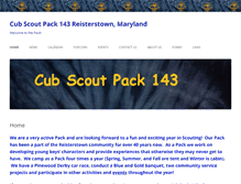 Tablet Screenshot of cubscoutpack143.org